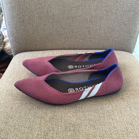 Rothy’s the point in red flats - Picture 2 of 4